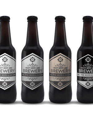 Conjunto completo Lager, IPA, Brown Ale e Stout